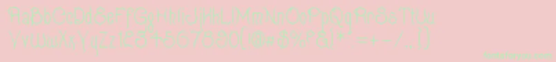 QUIXOT   Font – Green Fonts on Pink Background