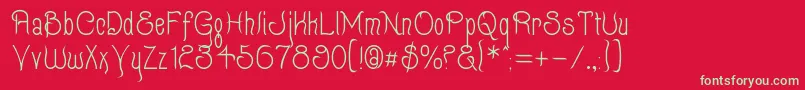 QUIXOT   Font – Green Fonts on Red Background