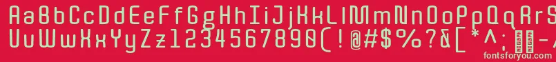 Quota Bold Font – Green Fonts on Red Background