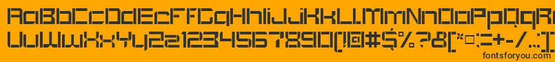 BlockoutOpenregular Font – Black Fonts on Orange Background