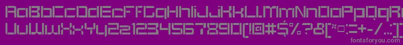 fuente BlockoutOpenregular – Fuentes Grises Sobre Fondo Morado