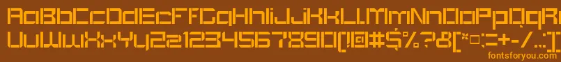 Шрифт BlockoutOpenregular – оранжевые шрифты на коричневом фоне