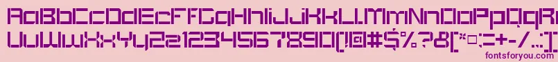 BlockoutOpenregular Font – Purple Fonts on Pink Background