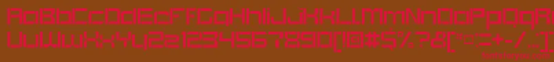 BlockoutOpenregular Font – Red Fonts on Brown Background