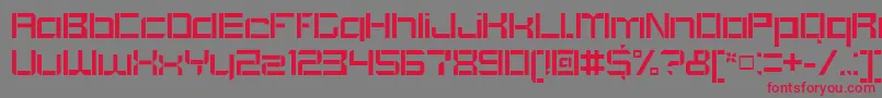 BlockoutOpenregular Font – Red Fonts on Gray Background