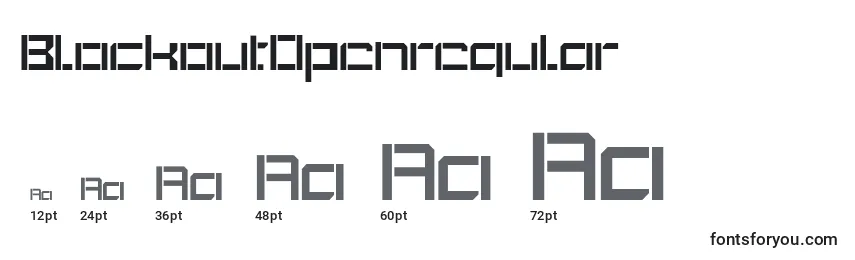 BlockoutOpenregular Font Sizes