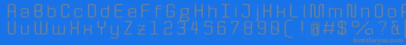 Quota RegularExt  Font – Gray Fonts on Blue Background