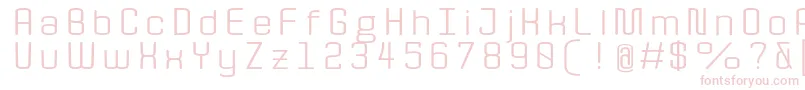 Quota RegularExt  Font – Pink Fonts on White Background
