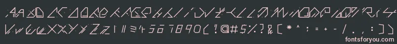 QX Basic Font – Pink Fonts on Black Background
