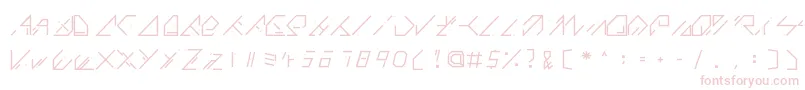QX Basic Font – Pink Fonts on White Background