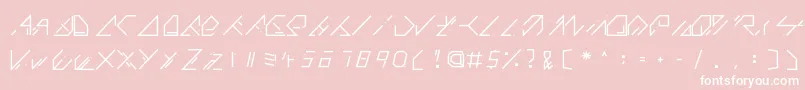 QX Basic Font – White Fonts on Pink Background