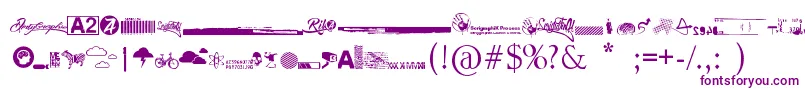Police R74 Dingbat attak – polices violettes
