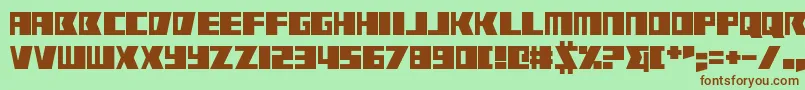 Rabbit Fire Font – Brown Fonts on Green Background