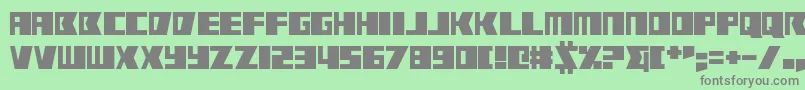 Rabbit Fire Font – Gray Fonts on Green Background