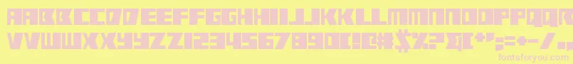 Więcej informacji o czcionce Rabbit Fire Czcionka Rabbit Fire – różowe czcionki na żółtym tle