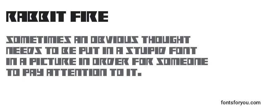 Rabbit Fire Font