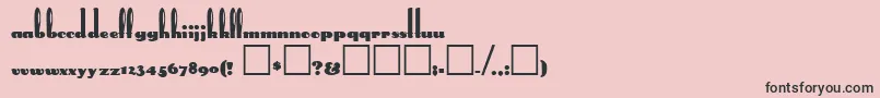 RabbitEars Font – Black Fonts on Pink Background