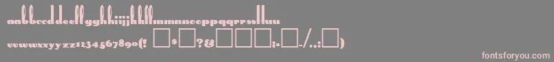 RabbitEars Font – Pink Fonts on Gray Background