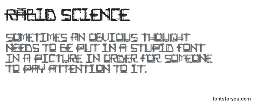 Rabid Science-fontti
