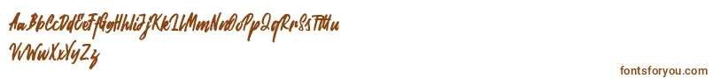 Rabites Font – Brown Fonts on White Background