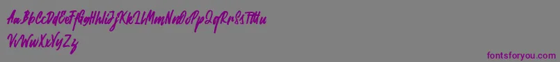 Rabites Font – Purple Fonts on Gray Background