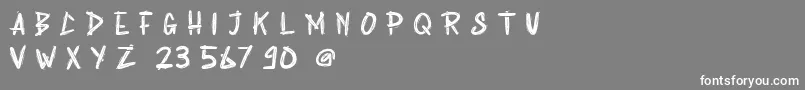 Rabsy Free Demo Font – White Fonts on Gray Background