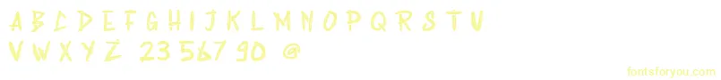 Rabsy Free Demo-Schriftart – Gelbe Schriften