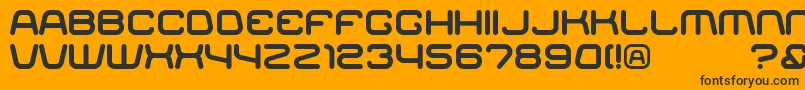 RACER    Font – Black Fonts on Orange Background