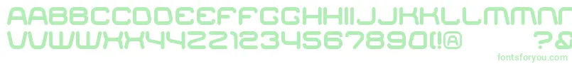 RACER    Font – Green Fonts on White Background