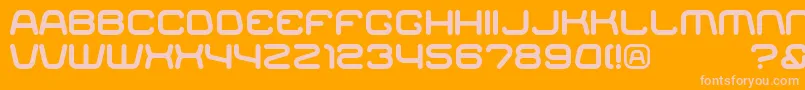 RACER    Font – Pink Fonts on Orange Background