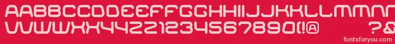 RACER    Font – Pink Fonts on Red Background