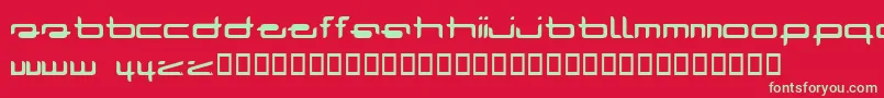 フォントRADAR    – 赤い背景に緑の文字