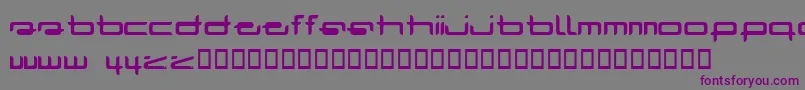 RADAR   -fontti – violetit fontit harmaalla taustalla