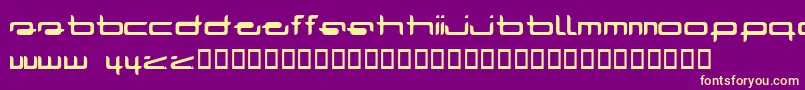 フォントRADAR    – 紫の背景に黄色のフォント