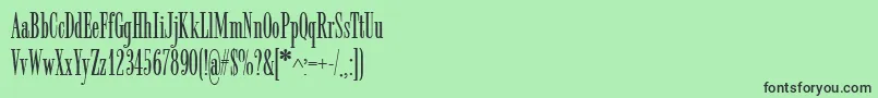 RADAR Font – Black Fonts on Green Background