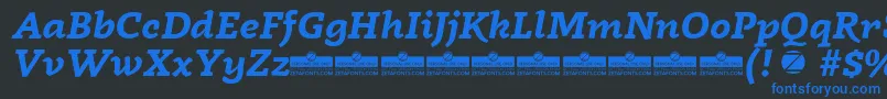 fuente Radcliffe Bold Italic trial – Fuentes Azules Sobre Fondo Negro