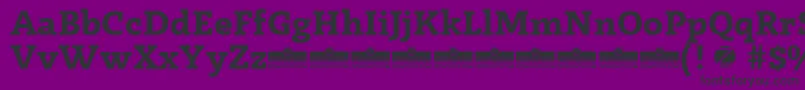 フォントRadcliffe Bold trial – 紫の背景に黒い文字