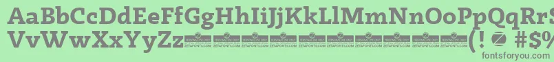 Radcliffe Bold trial Font – Gray Fonts on Green Background