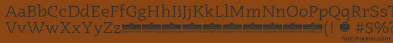 Radcliffe Book trial Font – Black Fonts on Brown Background