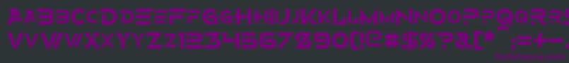 Шрифт Alternity – фиолетовые шрифты на чёрном фоне