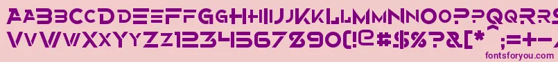 Alternity Font – Purple Fonts on Pink Background
