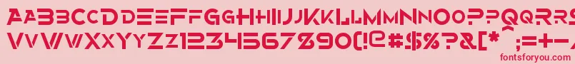 Alternity Font – Red Fonts on Pink Background