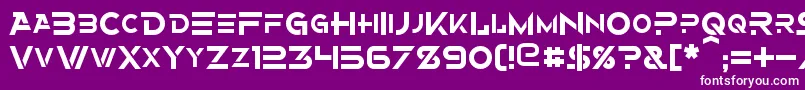 フォントAlternity – 紫の背景に白い文字