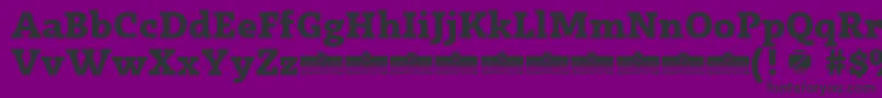 Radcliffe ExtraBold trial Font – Black Fonts on Purple Background