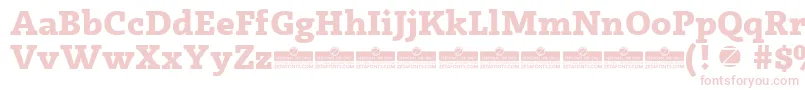 Radcliffe ExtraBold trial Font – Pink Fonts on White Background