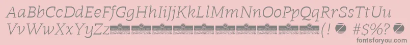 More about Radcliffe Light Italic trial Font Radcliffe Light Italic trial Font – Gray Fonts on Pink Background