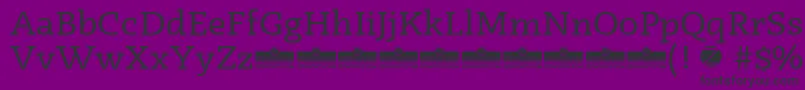 Radcliffe Regular trial Font – Black Fonts on Purple Background