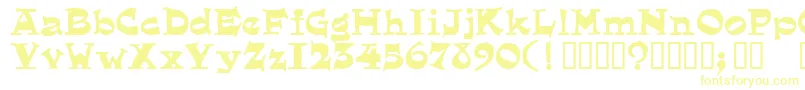 Шрифт Eg – жёлтые шрифты