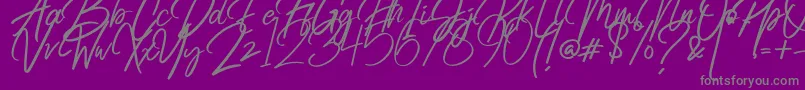 Weitere Informationen zur Radicalis-Schriftart Radicalis-Schriftart – Graue Schriften auf violettem Hintergrund