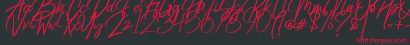 Radicalis Font – Red Fonts on Black Background